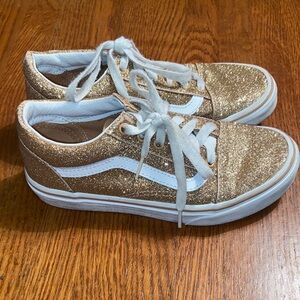 Gold Glitter Vans Old Skool